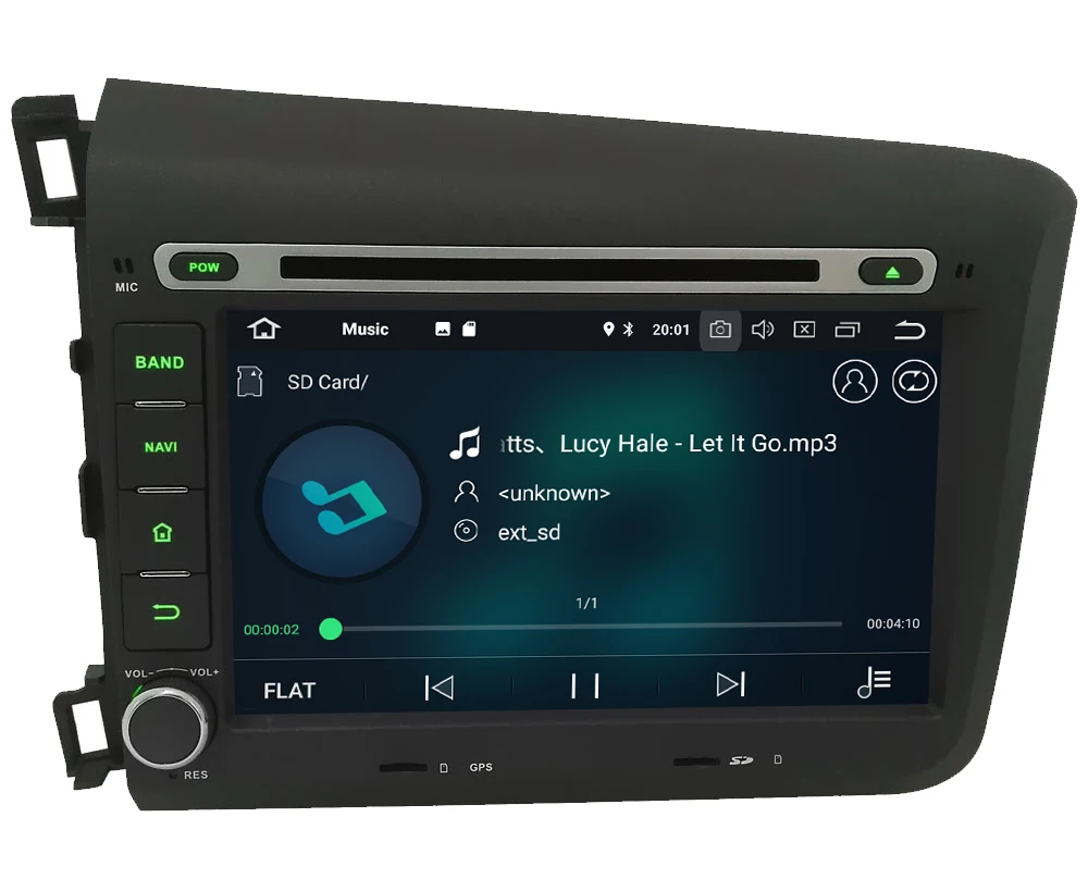 Cheap 8" Octa Core 4G WIFI Android 8.1 4GB RAM 64GB ROM RDS AM Car DVD Player Autoradio Stereo GPS Glonass For Honda Civic 2011-2015 3