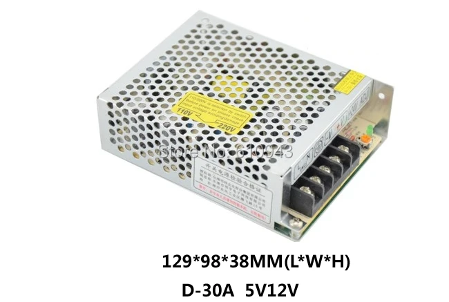 

Free Shipping Output Voltage 5V 12V AC-DC D-30A 30W Dual Output Switching power supply from maker electric