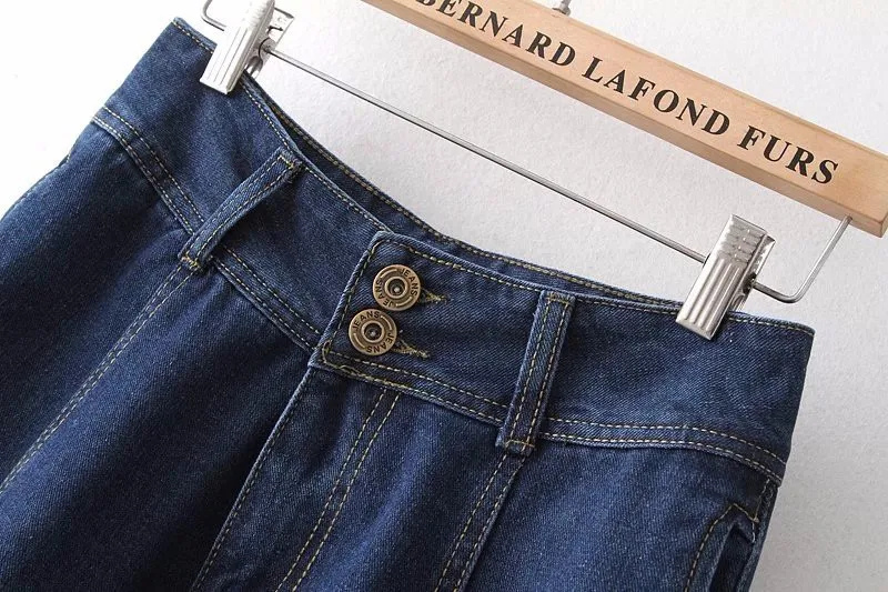 Новые модные джинсовые юбки, женские джинсовые юбки с высокой талией, тонкие облегающие джинсовые юбки, плиссированные юбки, CL0106