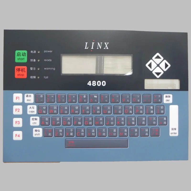 

FA72121 4800 keyboard membrane usd for LINX 4800 inkjet coding printer