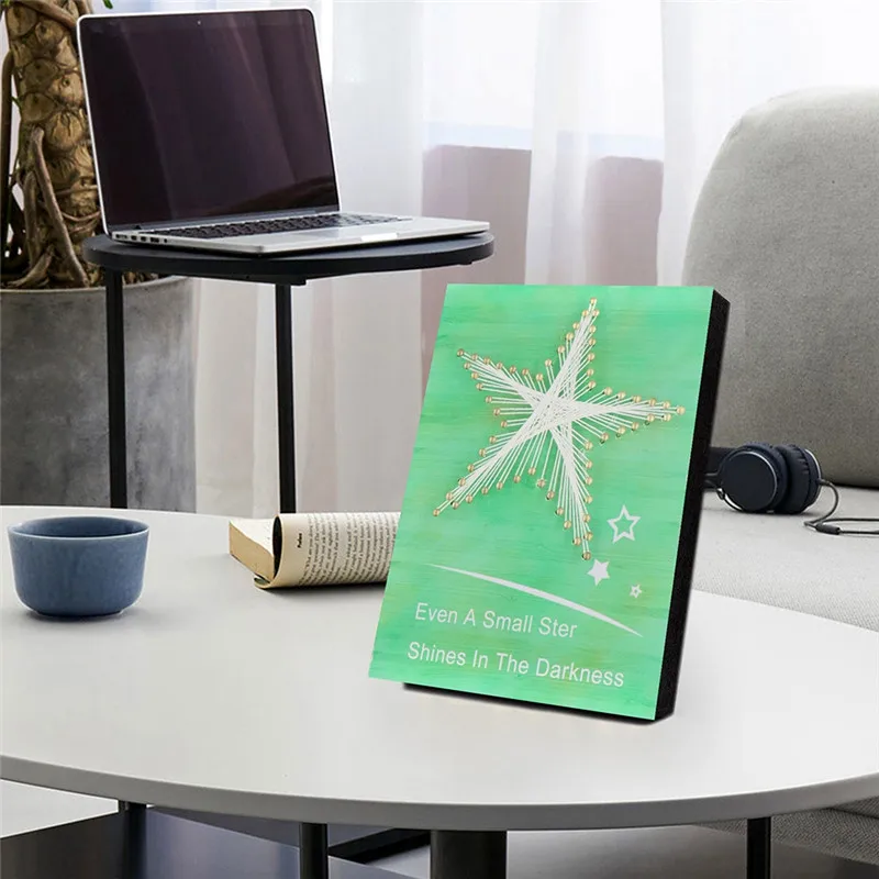 Imixlot Home Decor Painting Table Desktop Picture with Photo Frames String Art Sign DIY Decoration | Дом и сад