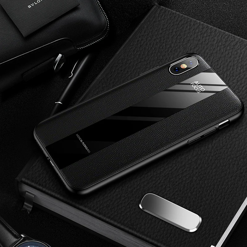Роскошный чехол для телефона из искусственной кожи iPhone 7 8 6 6s Plus iphone X ультратонкий
