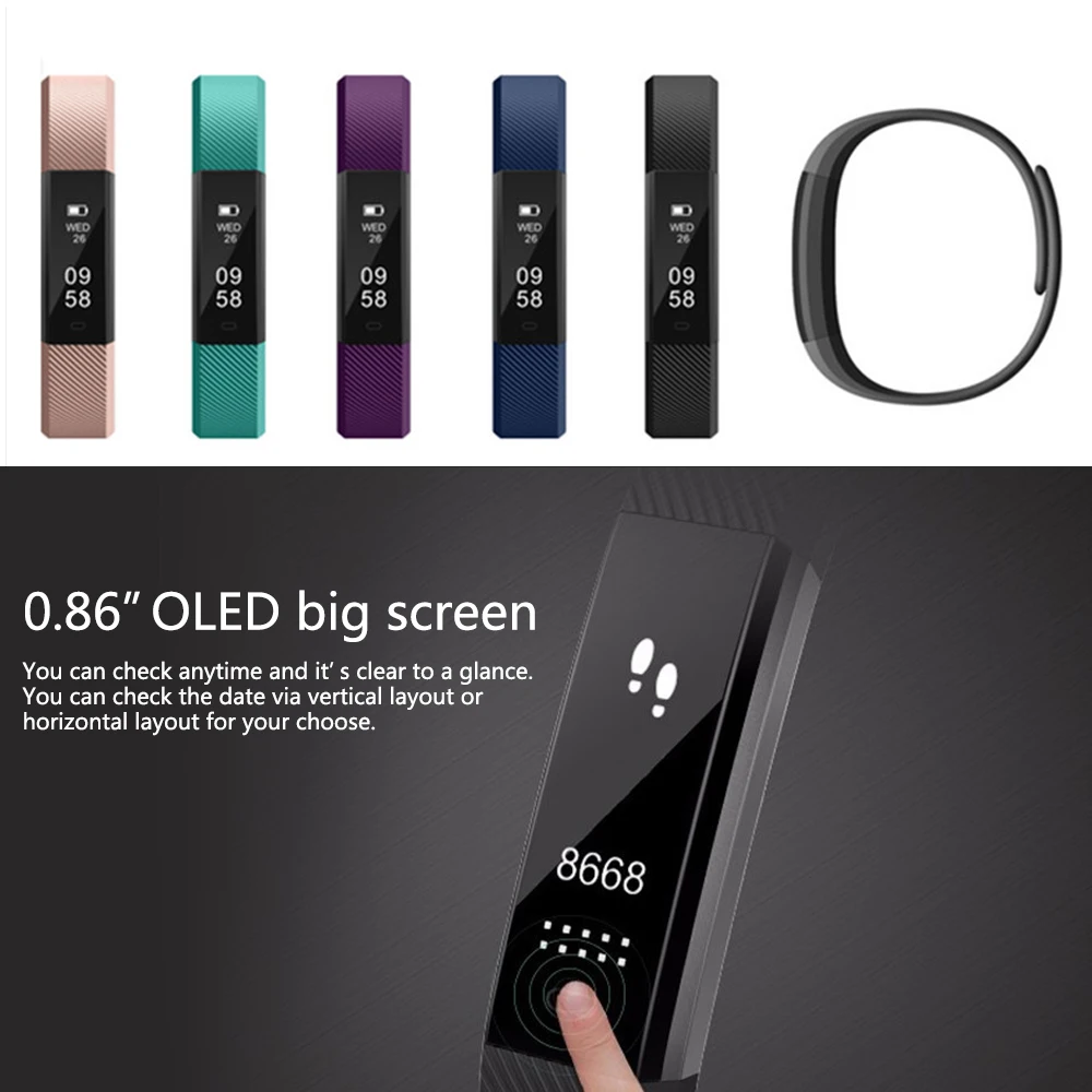 OGEDA Sports Smart Watch Women Fitness Tracker Bracelet Step Counter Activity Alarm Clock