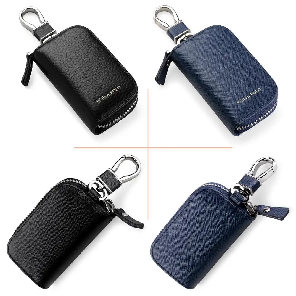 Universal Auto Smart Key Case Remote Bag Unisex Key Chain Holder Zipper Pouch