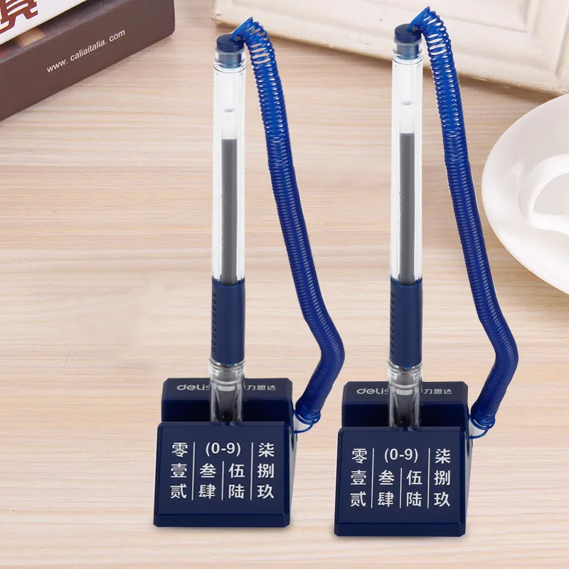 

6790 desktop business office desk pen 180 degree rotation 0.5mm neutral gel pen fountain bank counter stationery