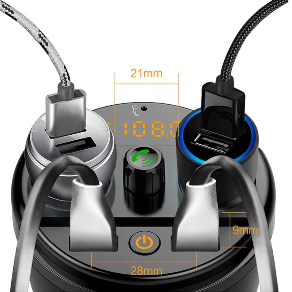 Автомобиль Bluetooth fm передатчик Кубок MP3 плеер Hands Free Car Kit подстаканник