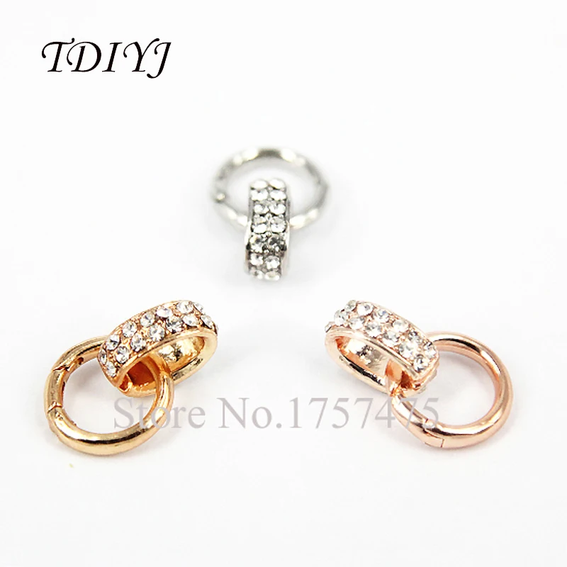 

TDIYJ 20pcs Hot Sale Assorted Spring Clasp with Crystals for Stainless Steel Floating Locket Pendants Jewelry