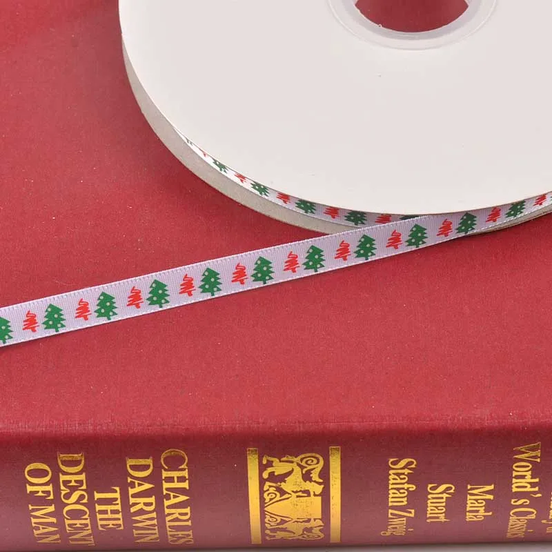 3yard/lot Snowflake Ribbons For Crafts Trim Lace Christmas Decor Sewing Accessories DIY Box Packing Handmade Material C2326 satin ribbons ribbon decoration ribbon supplies christmas ribbon
