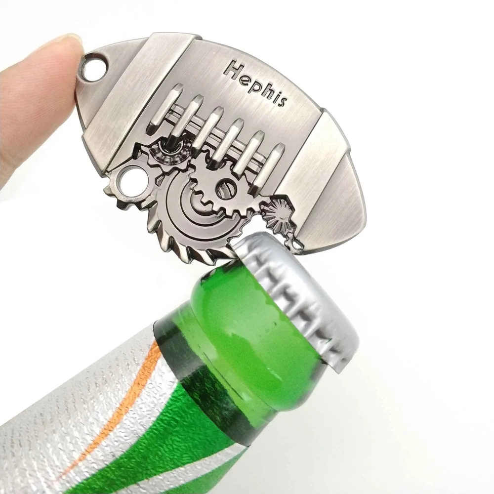 

Hephis Classic Rugby Football key chain bottle opener keychain key rings holder High end Textured trinket unique men gifts K8