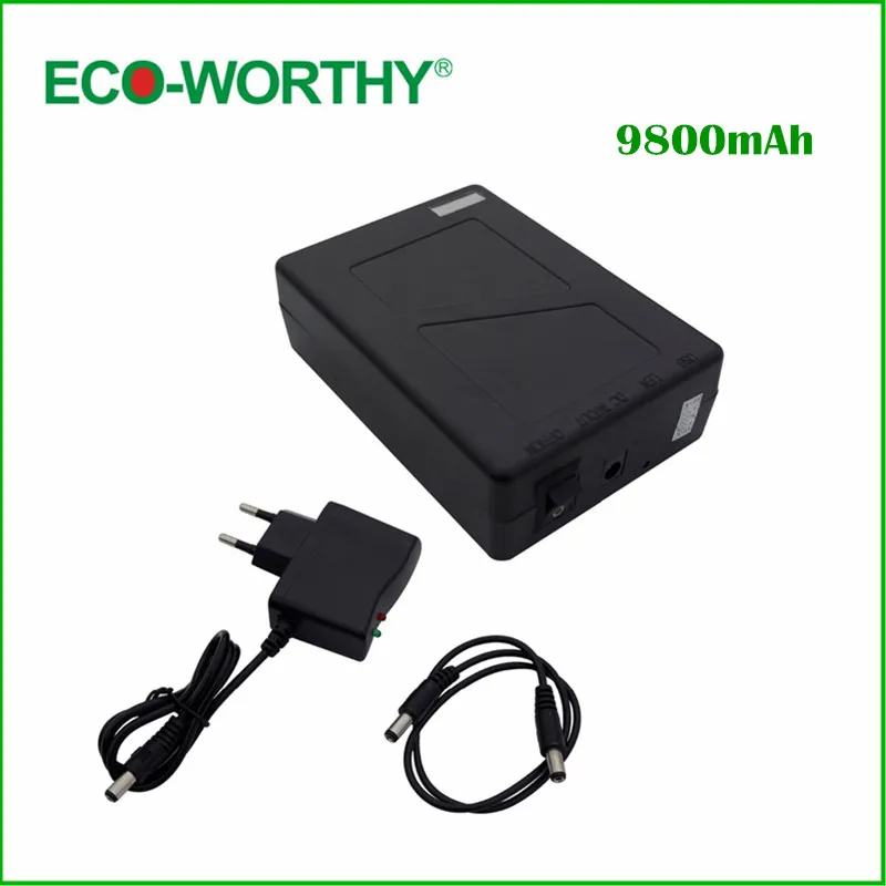 

Eco-Worthy 12V 9800mAh Li-ion Rechargeable Battery+Charger Indicator for Flashlight Torch