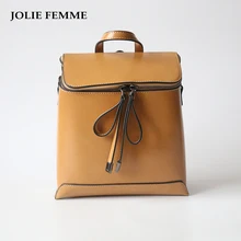 Jolie Femme Женские Простые Стиль рюкзак искусственная кожа рюкзаки для девочек школьные сумки Модные Винтажные квадратном сумки на плечо