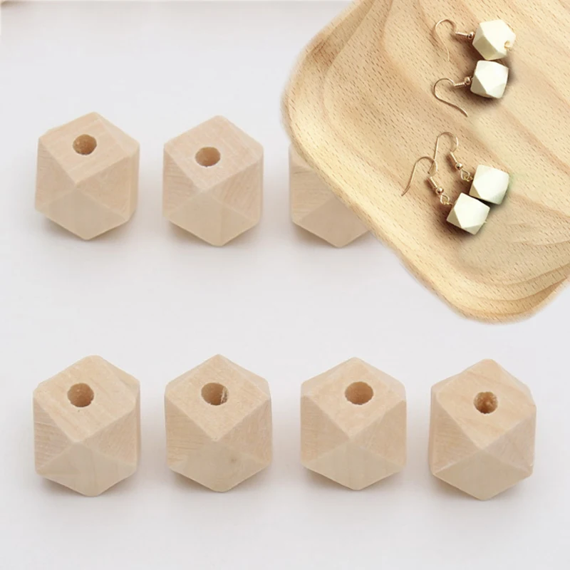 

Sale 100PCS/Pack 10/12MM Wooden Beads For Jewelry Geometric Necklace Beads Making DIY Handmade Jewelry Accessories