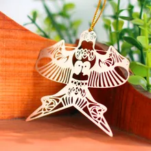 Воздушный змей из нержавеющей стали металлическая Закладка китайские Классические зарубежные подарки мягкая бумага упаковка воздушный змей Закладка