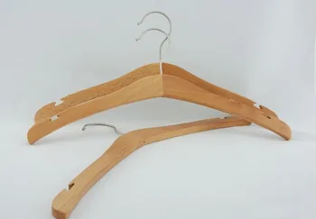 

[Free Shipping] Luxury Natural Beech Wooden Cloth Hanger,Top Grade Hanger (16 Pieces/ Lot)