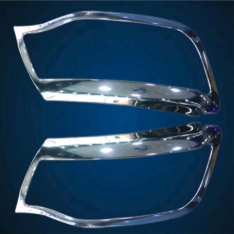 

WELKINRY car auto cover styling for Renault Kwid 2015 2016 2017 ABS chrome front head lamp light headlamp headlight trim