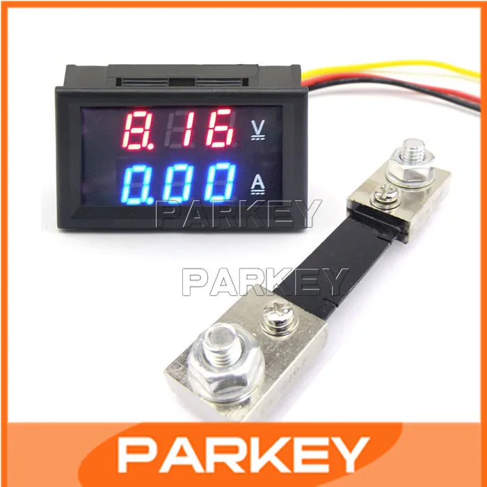 

Mini 0.28 "LED DC Ammeter Voltmeter 4.5-30V 100A 2in1 Digital Volt Meter Amps Meter DC Car Measure Voltage Current+Shunt #210043