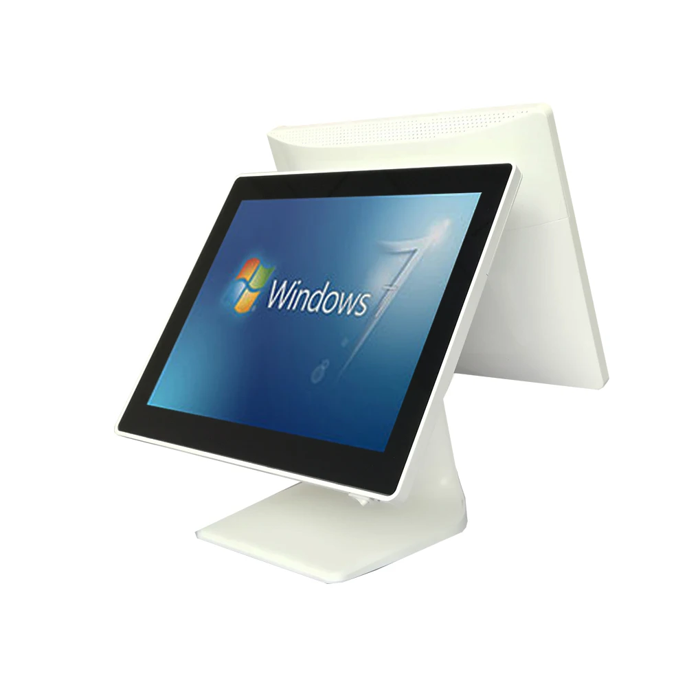 Fashion Windows Desktop Touch Screen Pos Terminal Dual 15 Inch