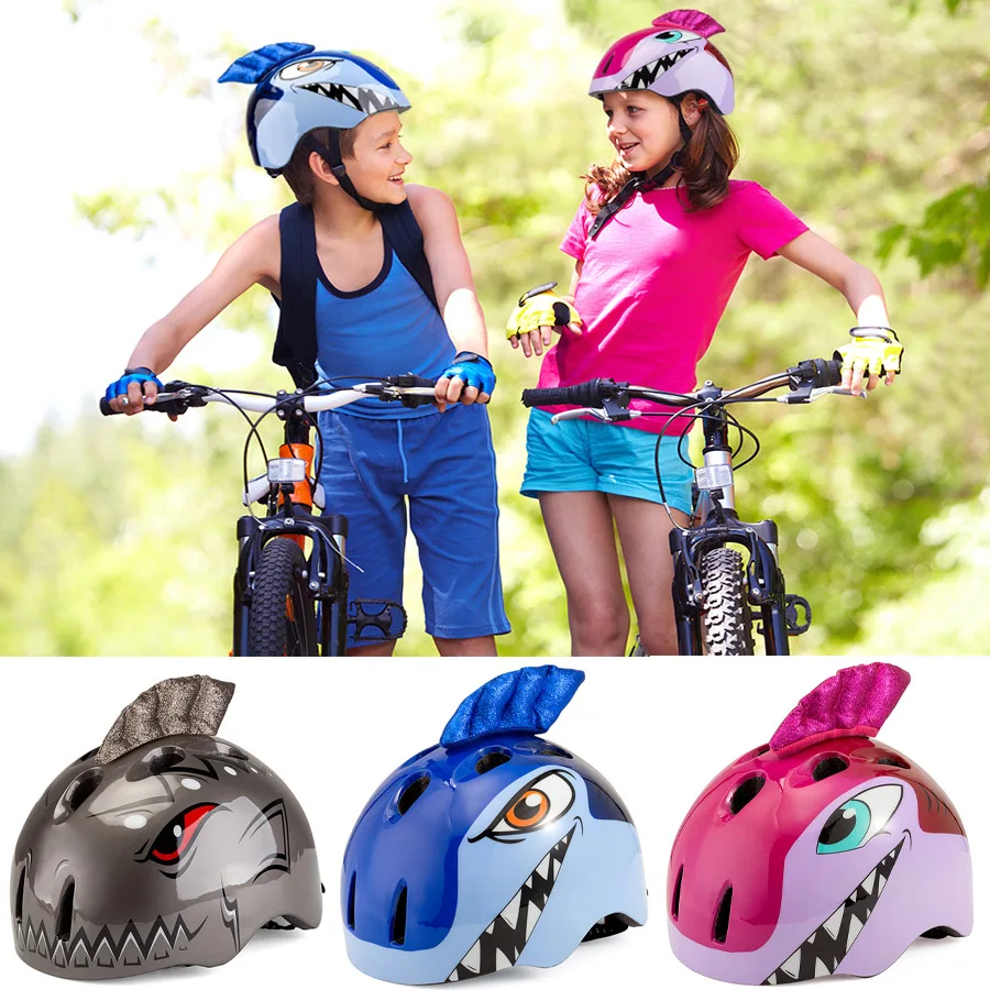 

3-8 Years Children's Bike Helmets High density PC Cartoon Skating Child Cycling Riding Kid Animal Helmet girl boy Bicycle helmet