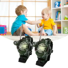 2 шт. наручные часы Инструменты для ушей домофон интерактивные игрушки 7 в 1 Walkie Talkie часы Камуфляжный стиль детские игрушки