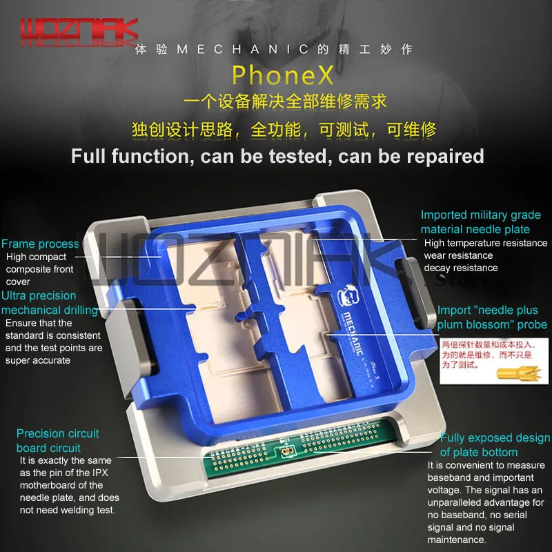 Full function Testing For IPHONE X Tester Open the machine display touch WIFI lamp Camera horn Test