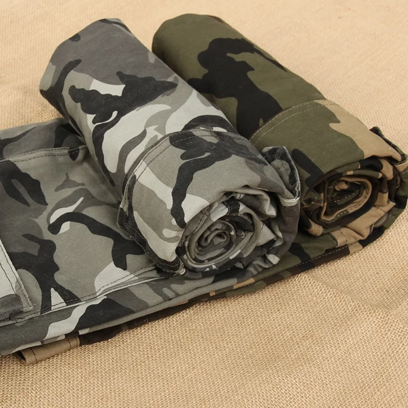 Мужские камуфляжные брюки карго зеленые армейские повседневные Прямые