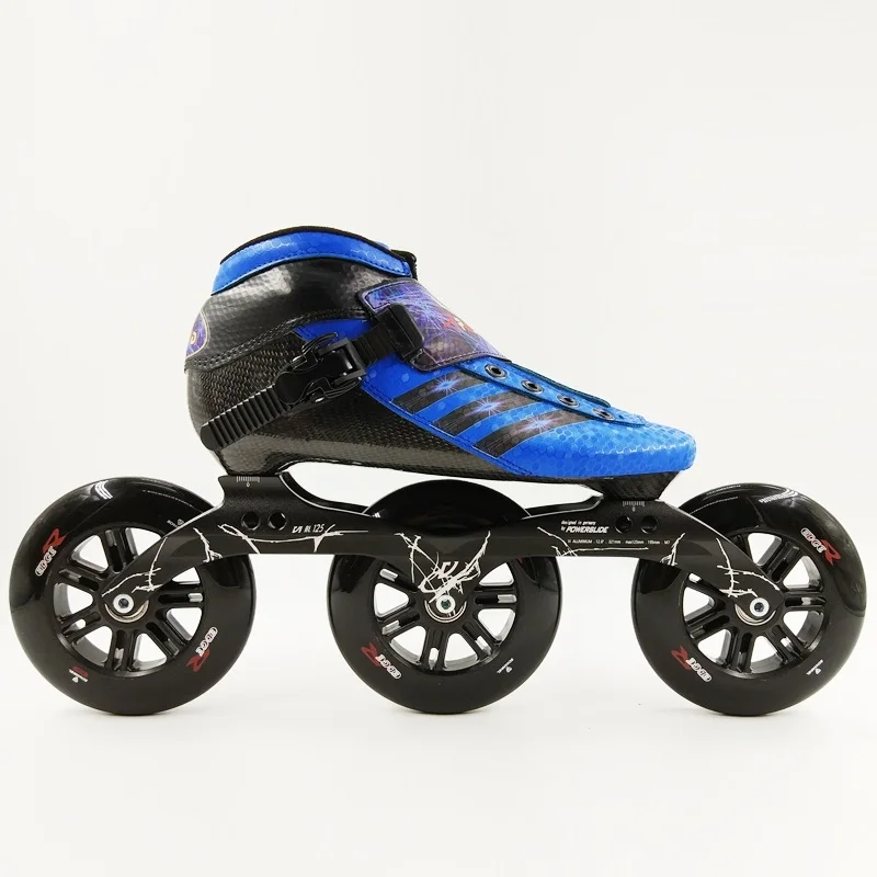 2018 Pasendi المهنية سرعة أحذية تزلج مضمنة التزلج Patines الكبار الطفل سكيت حذاء النساء الرجال 3 عجلات تزلج الكربون الكبار