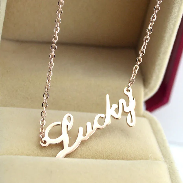 Pendant Titanium Baja Rose Gold Rantai 