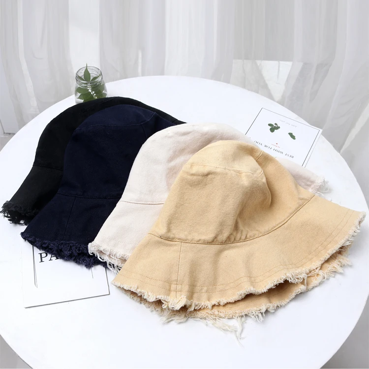 Шляпы-ведерки, женские, однотонные, летние, ретро, модные, для отдыха, универсальные, высококачественные, в японском стиле, повседневные