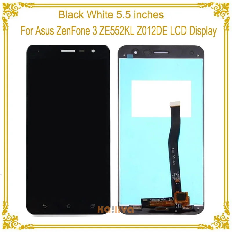 

High Quality LCD Display For Asus ZenFone 3 ZE552KL Z012DE + 5.5 inch Touch Screen Digitizer Assembly Repartment Black White