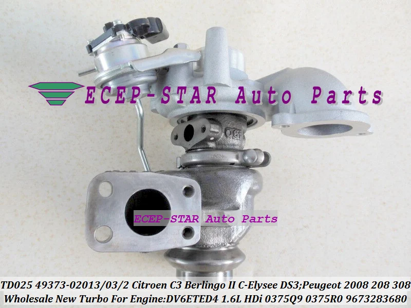 TD025 49373-02013 49373-02003 49373-02002 0375Q9 For Citroen C3 Berlingo II C-Elysee DS 3 For Peugeot 2008 1.4L 208 308 DV6ETED4 1.6L HDi  (2)