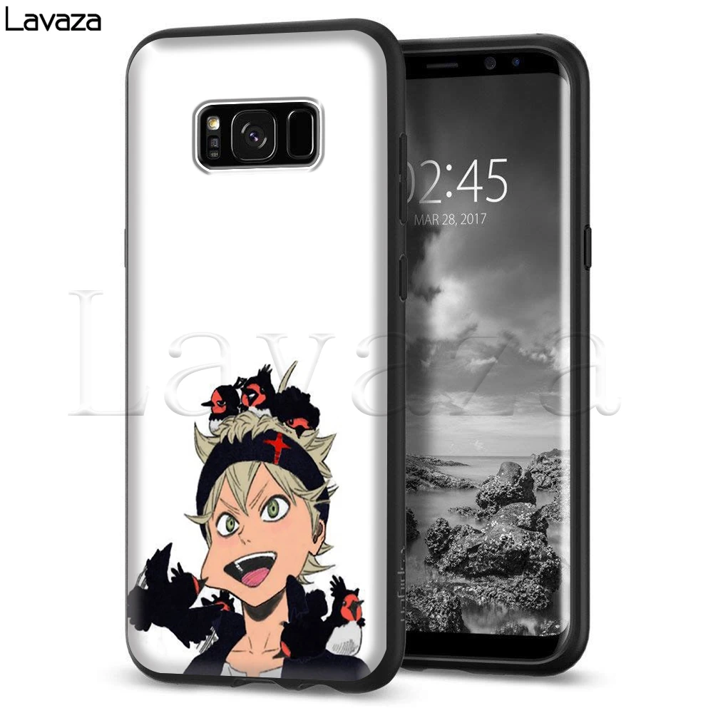 Чехол с черным клевером для Samsung Galaxy A10 A20 A30 A40 A50 A70 A50s A70s Note 10 Plus M10 M20 M30 A01 A11 A21