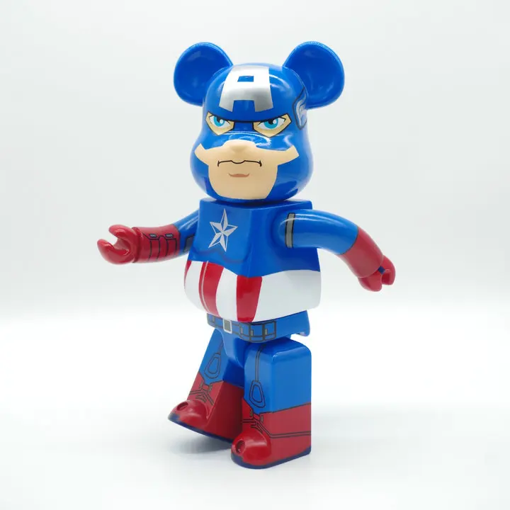 Отправка ems 400% bearbrick be@ rbrick игрушка MEDICOM Капитан Америка модная игрушка украшение-Кукла рождественские подарки 28 см