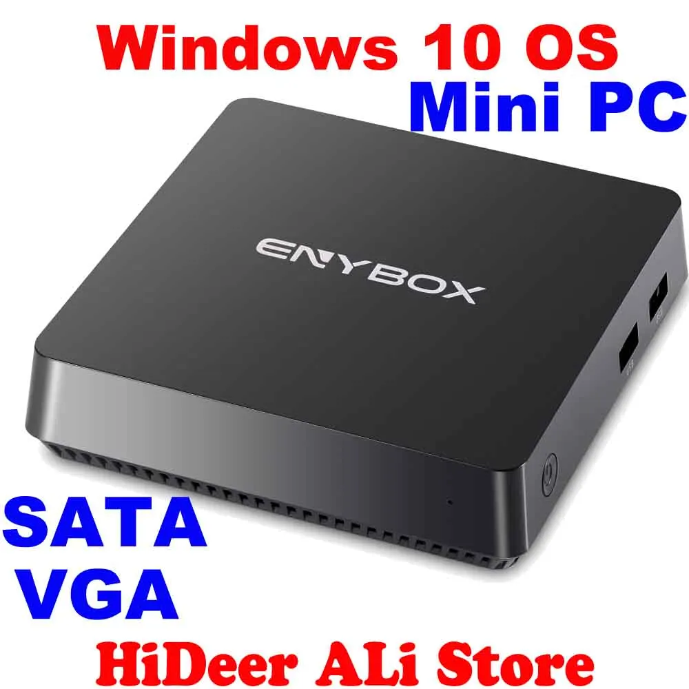 SATA VGA EW05 Windows 10 OS tv box Intel inside Quad Core mini pc 2G/32G connect better than wintel Pro ENYBox