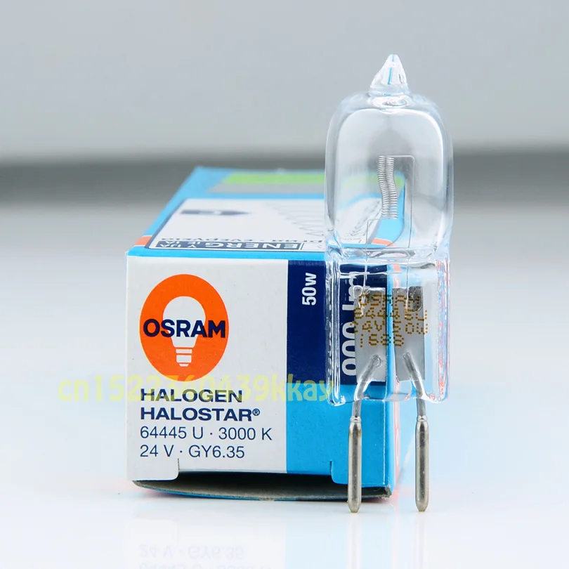 

2pcs OSRAM 64445 U 24V50W GY6.35 Halogen Tungsten Bulb /Microscope Bulb /Shadowless Industrial Equipment Bulb