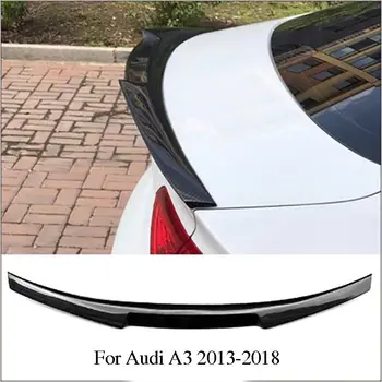 

New Carbon Fiber Sports M4 Style Rear Trunk Boot Spoiler Wing Lip For Audi A3 2013-18