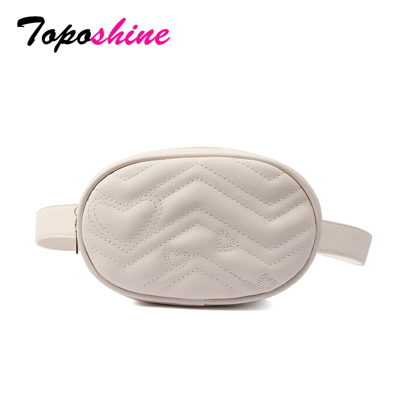 

Toposhine Hot Summer New Waist Bags For Women 2018 Solid PU Leather Fashion Girl Waist Bag Small Barrel-shaped Cute Girl Bags