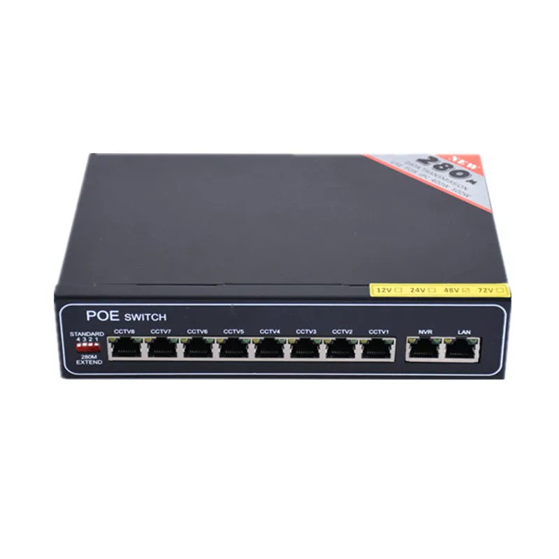 48 v 8 port gigabit unmanaged poe switch 8*100/1000 mbps POE poort 2*100/1000 UP Link 1*100/1000 SFP | Компьютеры и офис