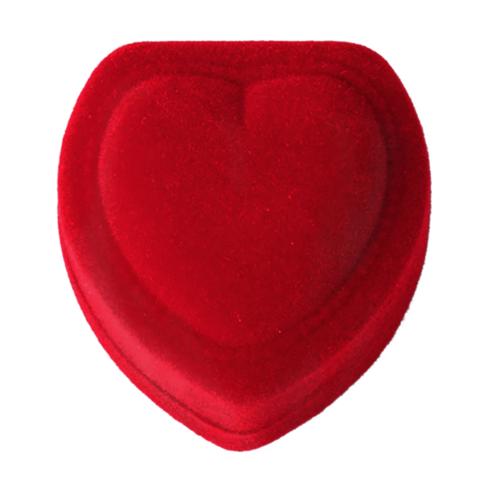 Любовь в форме сердца коробка для колец красное романтическое сердце свадебные серьги кольцо кулон ювелирные изделия Дисплей Коробка