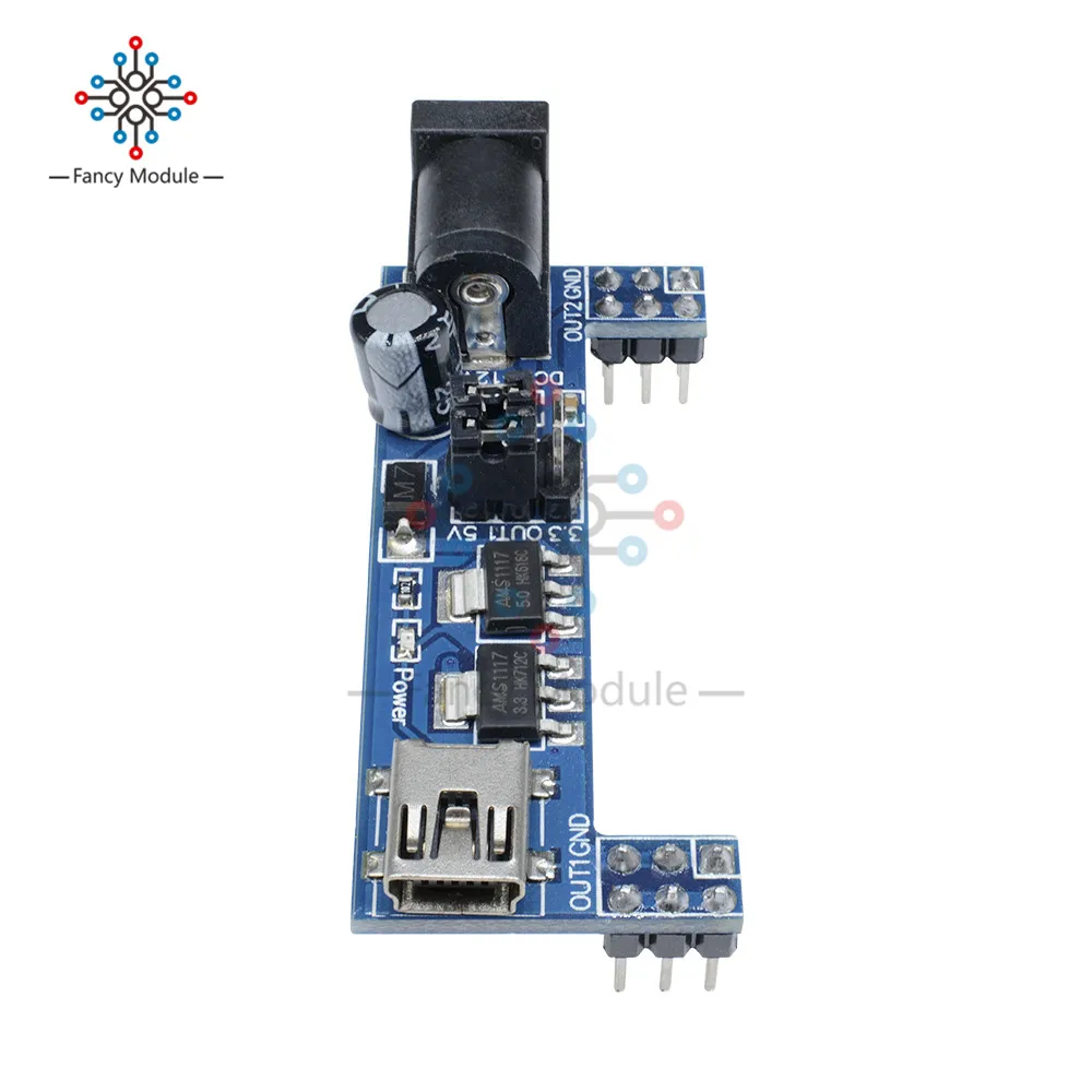 MB102 макетная плата модуль питания 3,3 V 5V для пайки