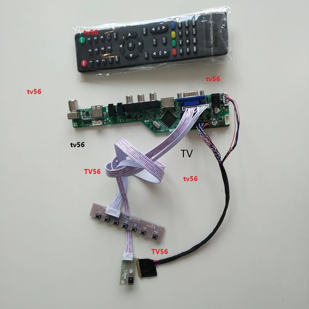 

for B156XW02 15.6" 1366X768 40pin Controller board LCD VGADisplay Kit DVI HDMI Screen Panel digital singel LED DIY