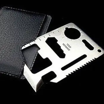 

Hot Sale Outdoor Survivin Knife Outdoor Camping Multipurpose Tool 11 in 1 Mini Multifunction Card Knife Pocket Survival Tool
