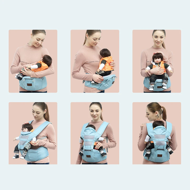 FBIL-Baby Sling Хипсит (пояс для ношения ребенка) дышащий четыре сезона Multi-function Передний Крест-холдинг ребенок дети держат ребенка младенцев один