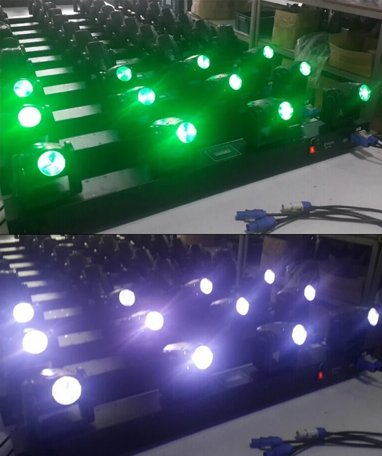 8 шт./4X10 W СИД moving головной свет RGBW 4in1 луч света dmx512 управления светодиодный прожекторы Профессиональный dj оборудование