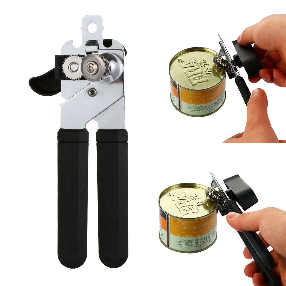 Heavy Duty Stainless Steel Professional Tin Can Opener Kitchen Craft Easy Grip bottle opener can