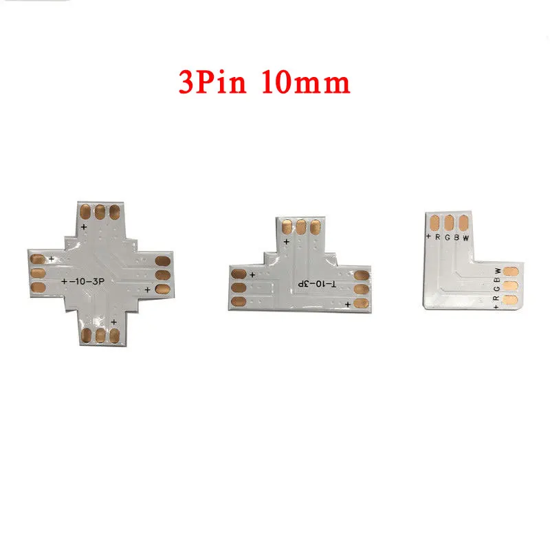 2/3/4/5pin 8 мм 10 12 Быстрый разветвитель угловой разъем для RGB/одноцветный