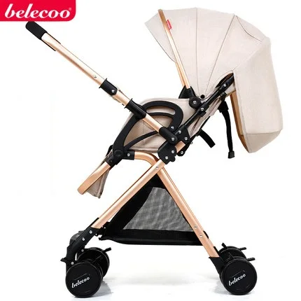 Портативная облегченная прогулочная коляска красивый пейзаж для детей, Младенческая прогулочная коляска тележки Складная коляска, reversable