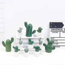 

Nordic Creative Home Desktop Decorations Props Personalized Ceramic Cactus Decoration Living Room Wine Cabinet Crafts Furnishing