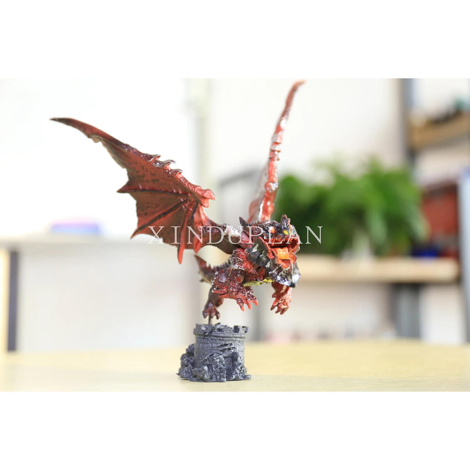 

XINDUPLAN NEW Dota 2 Neltharion Deathwing Dragon Action Figure Toys Cartoon Game 20cm PVC Kids Gifts Collection Model 0316