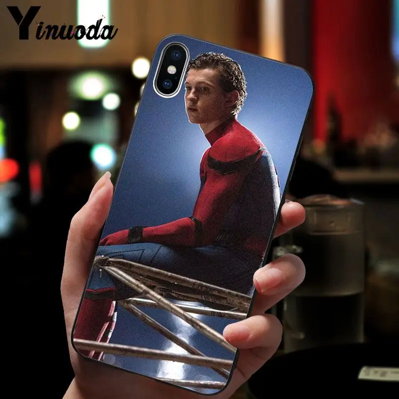 Yinuoda том Холланд Новинка чехол для телефона Fundas iPhone 8 7 6 6S Plus 5 5S SE XR X XS MAX