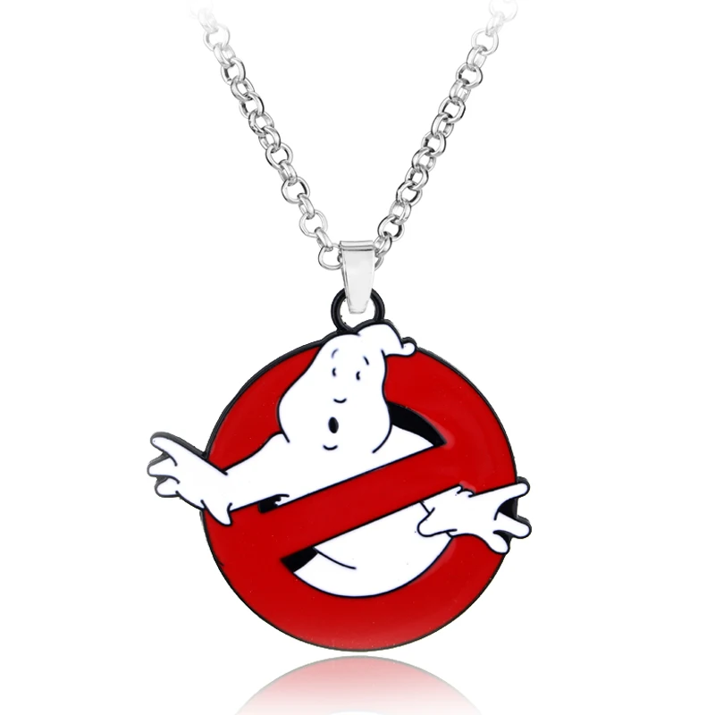 Модные логотипом GHOSTBUSTERS кулон из фильма восьмидесятых Китч в винтажном стиле